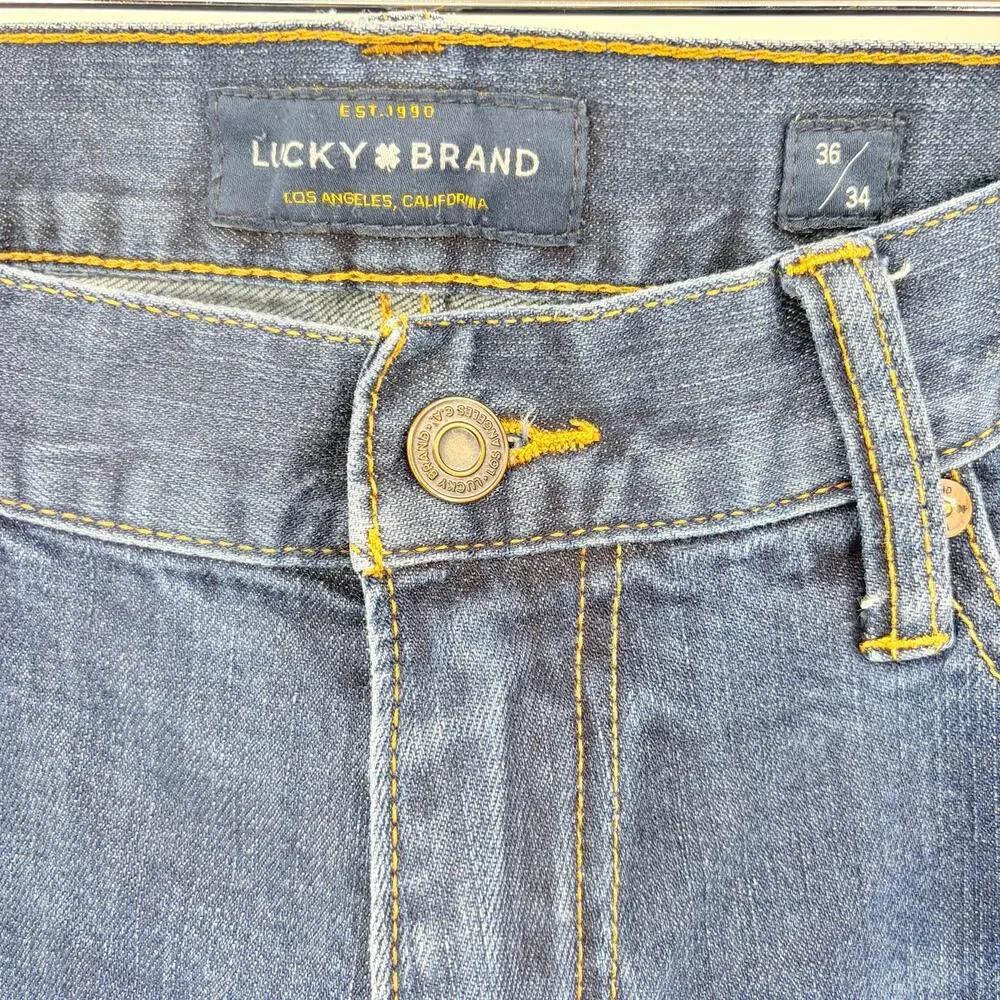 Lucky Brand 410 Athletic Slim Men’s Jeans 36x34 Heritage Americana Classic Denim